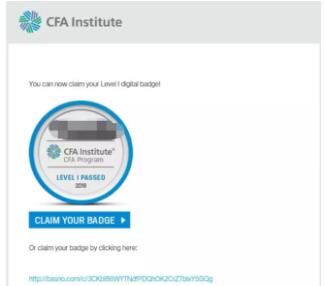 cfa一級通過可以申請cfa電子徽章