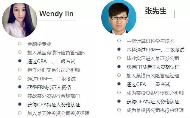 CFA&FRM持證人職業(yè)發(fā)展案例