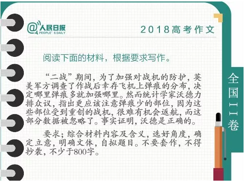  今天考完上午的語文，作文題目就出來了