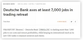 今年4月，德銀新任CEO Christian Sewing走馬上任