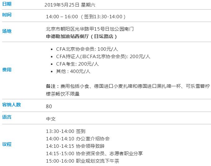cfa活動(dòng)詳情