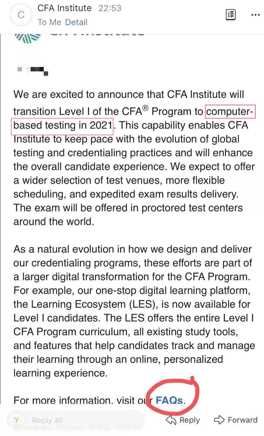 CFA一級(jí)2021年要改成機(jī)考了