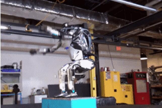 看，這家伙，現(xiàn)在已經(jīng)進化到100%像人類動作，跳躍、旋轉、后空翻，樣樣都會