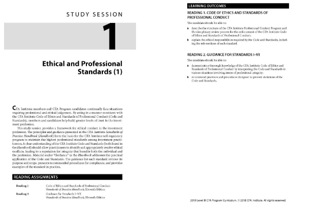 2019年CFA三級(jí)考綱預(yù)覽