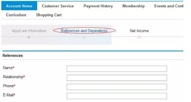 填寫兩個(gè)支持并了解你情況的聯(lián)系人的信息，CFA協(xié)會(huì)工作人員及CFA協(xié)會(huì)會(huì)員不包括在內(nèi)