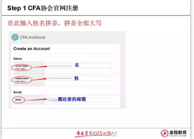 2018年CFA考試報名流程填寫