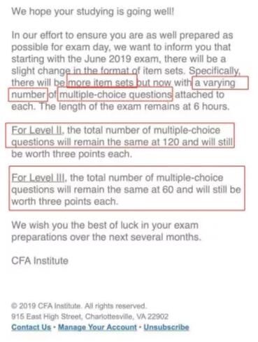 CFA協(xié)會(huì)郵件