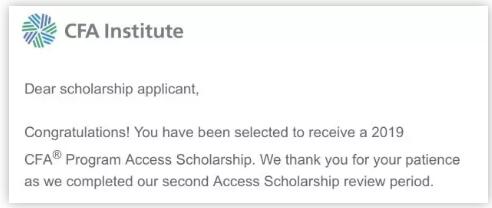終于在1月18號早上收到了協(xié)會發(fā)來的郵件通知說我通過了二輪的篩選，拿到了access scholarship