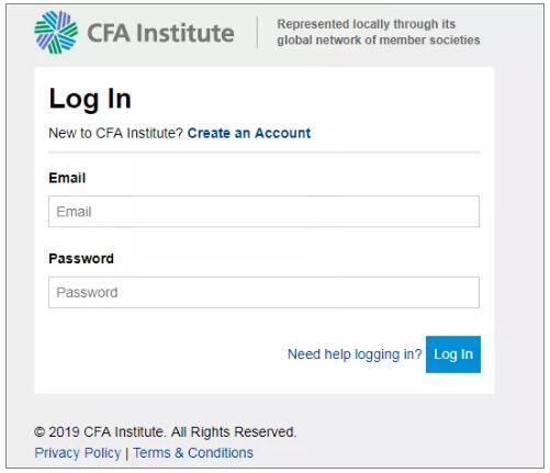 cfa賬號(hào)密碼登錄