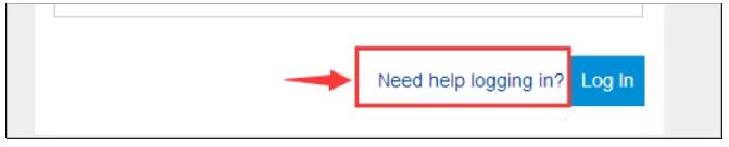 如果CFA報(bào)名考生忘記密碼，請點(diǎn)擊“need help logging in”如下圖