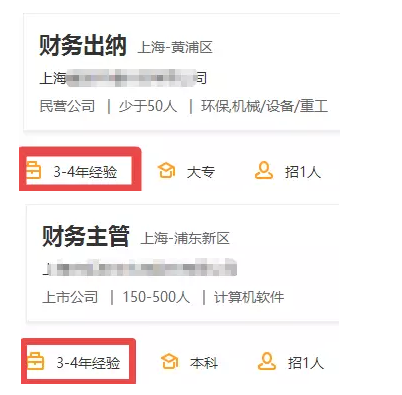 很多公司在財務人員招聘啟事中常常要求3年工作經(jīng)驗