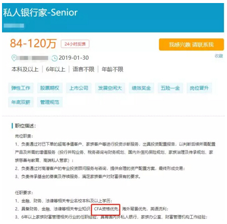CFAfrm持證人薪資待遇