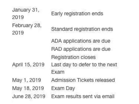 2019年5月FRM考試重要時(shí)間節(jié)點(diǎn)