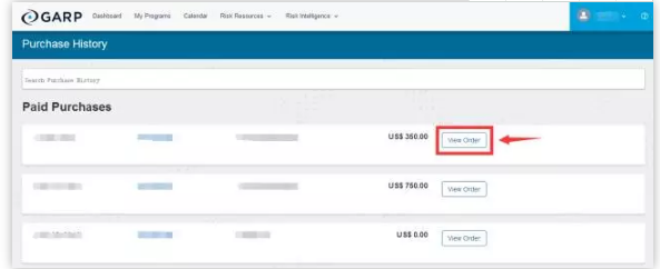 點(diǎn)擊View order