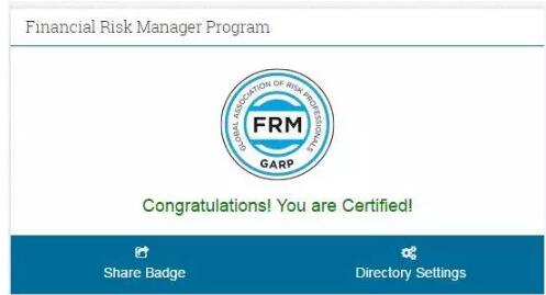 GARP協(xié)會審核通過后，會發(fā)郵件通知