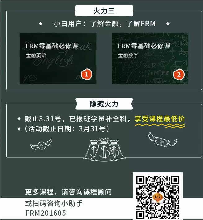 FRM一級考試倒計時，金程四大火力