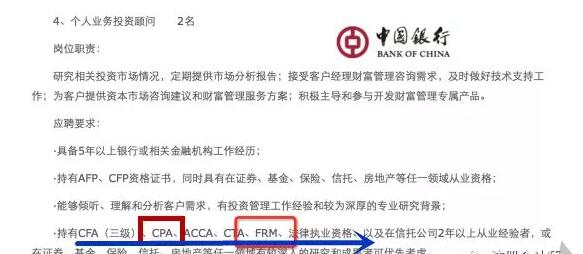 小編在招聘網(wǎng)站上面隨便一搜就有銀行對(duì)于高技能的金融人才的渴望，不信你看