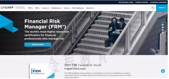 登錄 http://www.garp.org，進(jìn)入以下界面