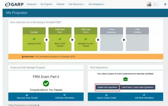 首先點擊頁面右下方圈紅的Submit Job Experience
