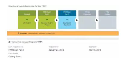 下圖是6月28日出成績當(dāng)日，F(xiàn)RM二級考生的官網(wǎng)截圖