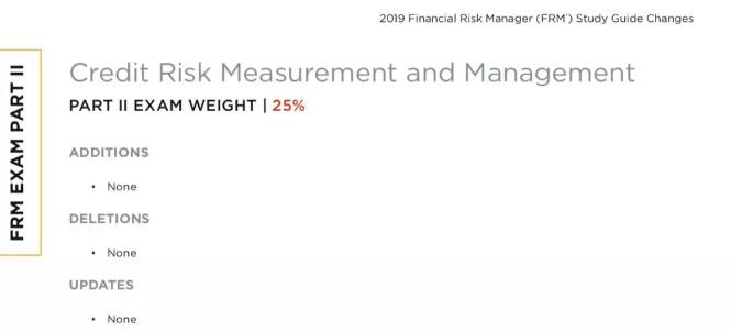 2019FRM Study Guide Changes