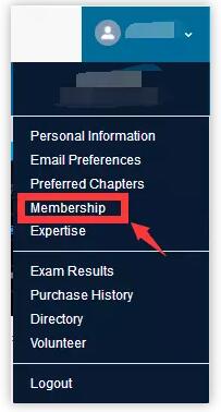 登陸后，點擊右上角的個人頭像，選擇“Membership”。 
