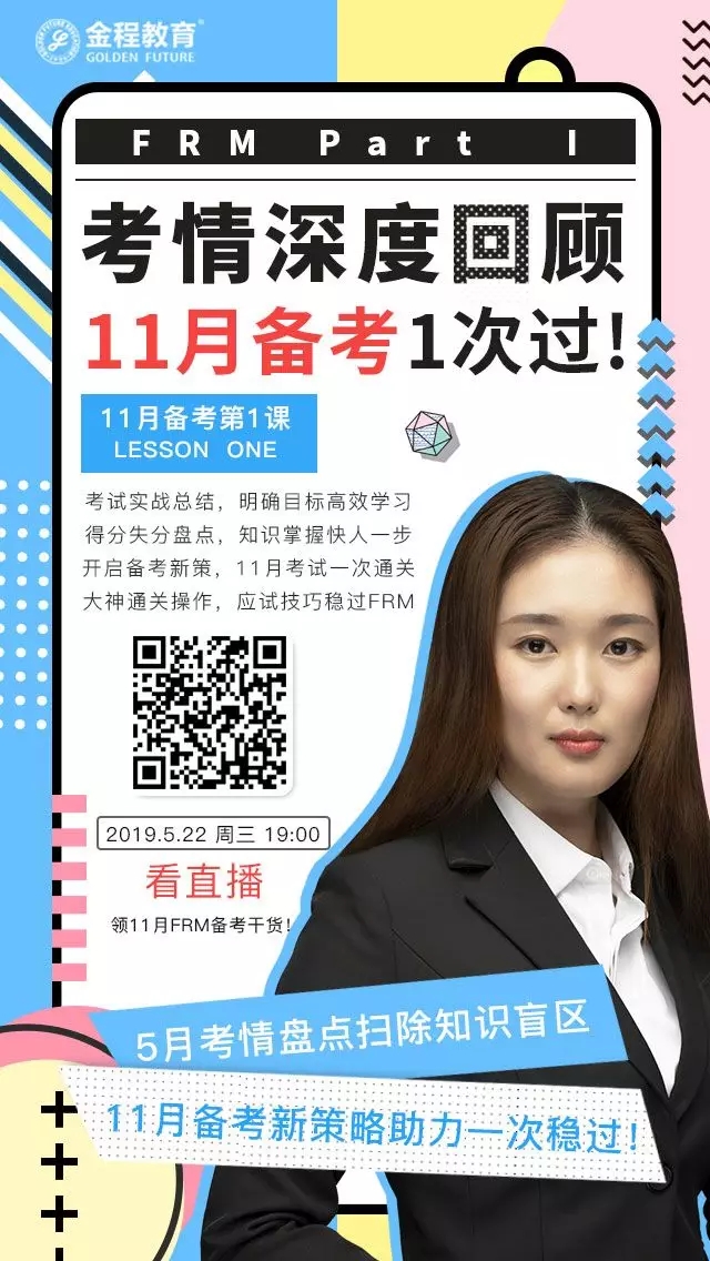 22號是FRM一級的考情回顧直播