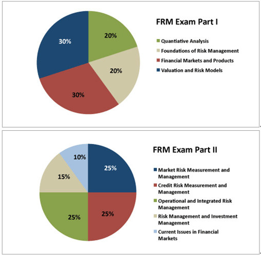 FRM考試各科目占比