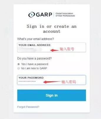 登入?yún)f(xié)會官網(wǎng)(https://www.garp.org/)