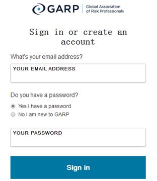 來(lái)到咱們熟悉的GARP登陸界面，點(diǎn)擊SIGN IN，登進(jìn)去自己的賬號(hào)，