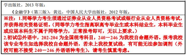 2020上海外國(guó)語大學(xué)金融專碩專業(yè)目錄