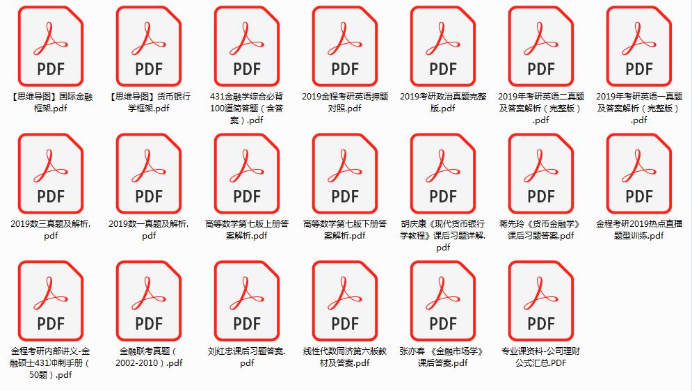 金融碩士考研備考資料
